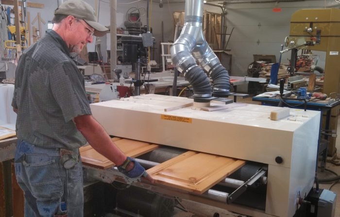 “Hello, Woodmaster? I NEED YOUR BIGGEST DOUBLE-DRUM SANDER!”