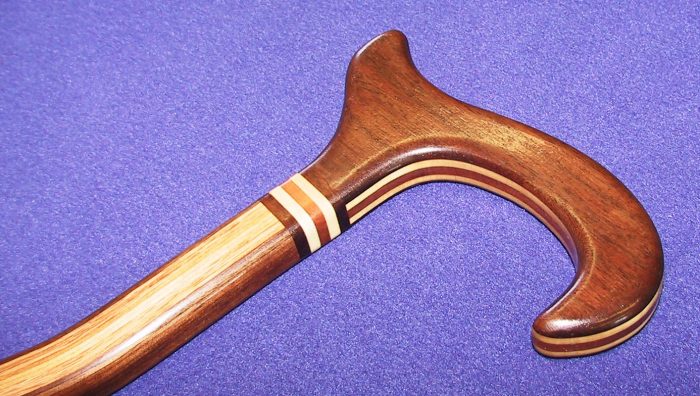 wiggle cane sanded with a Woodmaster