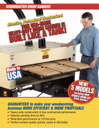 Woodmaster Drum Sander Catalog 2020