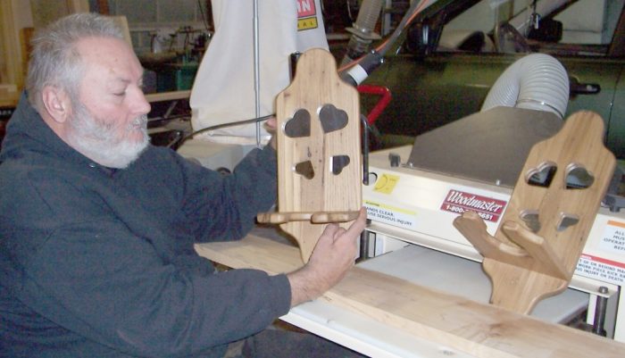 WOODWORKER OVERCOMES DISABILITY — Starts successful business & helps others
