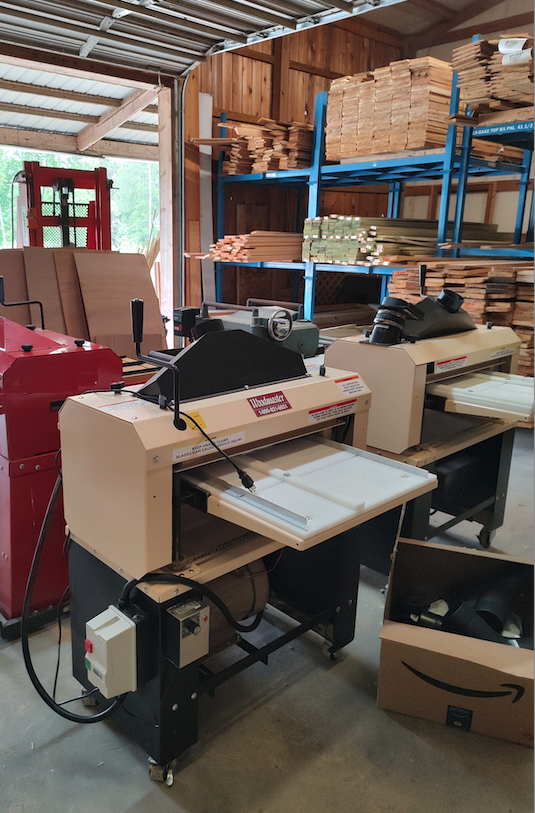 Two of Ricky's arsenal of NINE Woodmasters